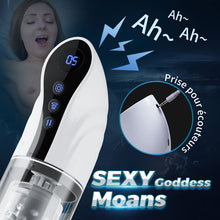 Charger l'image dans la galerie, 【Nouveau】9 Aspirer&Pousser&Tourner LCD Masturbateur Cup avec fonction vocale