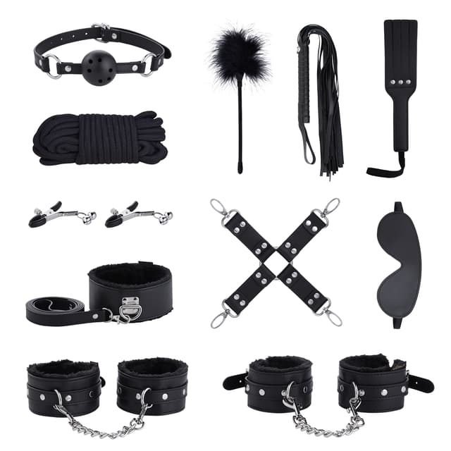 BDSM 11PCS - Kits de retenue en cuir 11 pièces