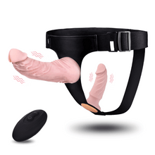 Charger l'image dans la galerie, Double Dildos - Silicone Removable Control Vibrating Strap-on