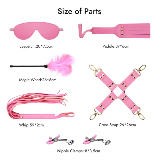 BDSM 11PCS - Kits de retenue en cuir 11 pièces