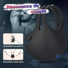 Charger l'image dans la galerie, Anneaux pour testicules et pénis avec 9 vibrations, S-Hande