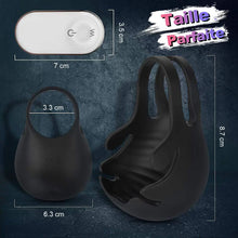 Charger l'image dans la galerie, Anneaux pour testicules et pénis avec 9 vibrations, S-Hande