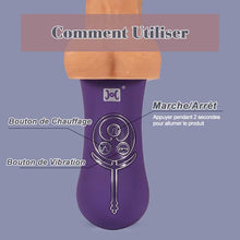 Charger l'image dans la galerie, Gode dildo réaliste 3 en 1 avec 6 modes télescopiques et 10 modes de vibration, Avirobta