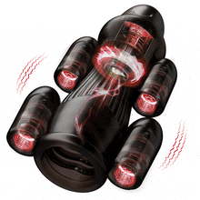 Charger l'image dans la galerie, Entraîneur de pénis vibrant Black Knight VI 5 Œufs vibrants