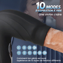 Charger l'image dans la galerie, Sexe Oral 10 fonction Vibration Succion Vacuum exercice du gland pénis Masturbateur masculin