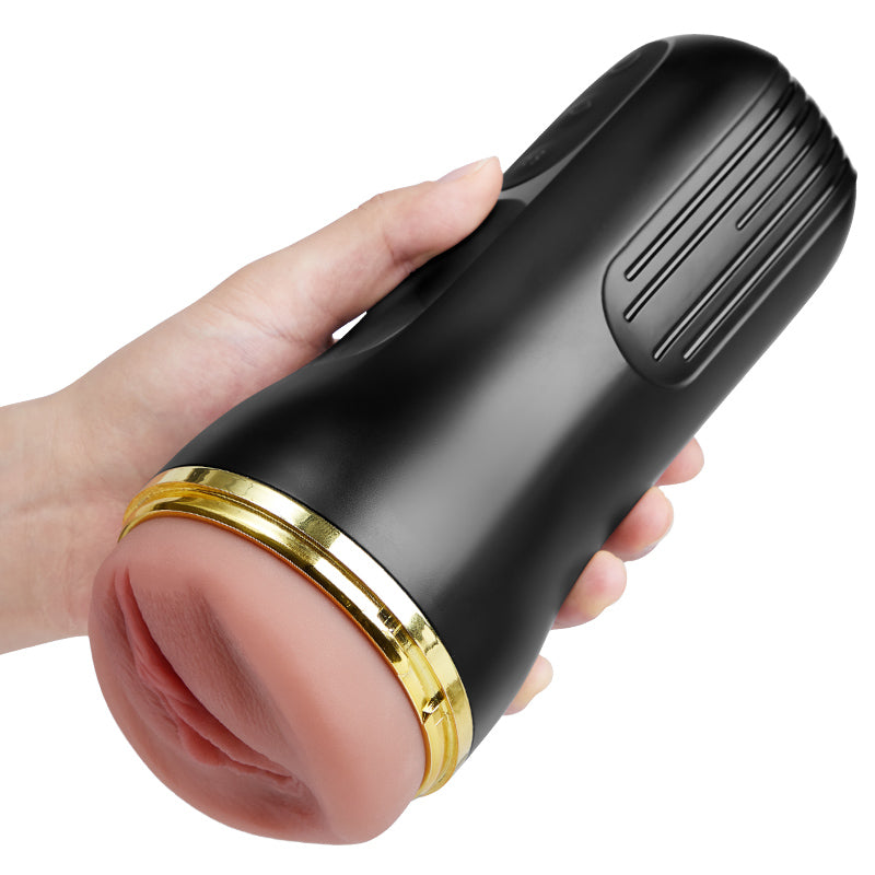 5 Sucking 10 Vibrating Simulated Vagina Entrée Masturbation Cups Mâle