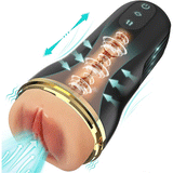 5 Sucking 10 Vibrating Simulated Vagina Entrée Masturbation Cups Mùle