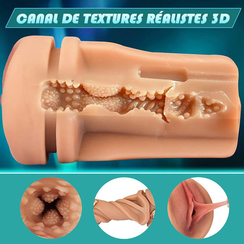 5 Sucking 10 Vibrating Simulated Vagina Entrée Masturbation Cups Mâle