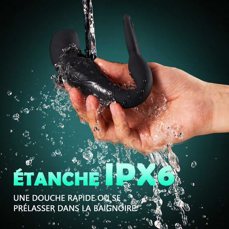 Vibromasseur anal pour masser la prostate, 3 en 1 multifonction