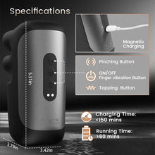 Charger l'image dans la galerie, Evans - Automatic 10 Finger Pinchin & Tapping for Massage Therapy Penis Vibrator
