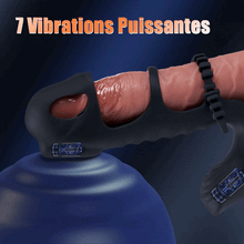 Charger l'image dans la galerie, Lucifer - Manchon pénien vibrant à double moteur et vibromasseur 2-en-1 Jouet pour adultes