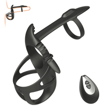 Charger l'image dans la galerie, 12 Vibrating Wearable Erection Cock Ring with C & G-Spot Stimulation for Couple Fun