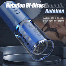 Charger l'image dans la galerie, Bluesea 6 Masturbateur rotatif à poussée bidirectionnelle avec ventouse