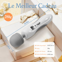 Charger l'image dans la galerie, Baguette magique portable et légère avec 8 vibrations et 9 vitesses Masseur pliable