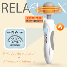 Charger l'image dans la galerie, Baguette magique portable et légère avec 8 vibrations et 9 vitesses Masseur pliable