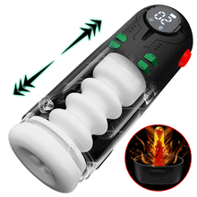 Charger l'image dans la galerie, 9 Poussée Vibrant Sucer Chauffage Masturbateur Cup