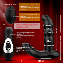 Charger l'image dans la galerie, Maître de l'Orgasme - 5 Extensions, 10 Vibrations, Plug Anal Entièrement Étanche