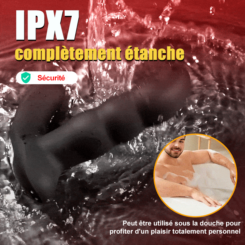 Maître de l'Orgasme - 5 Extensions, 10 Vibrations, Plug Anal Entièrement Étanche