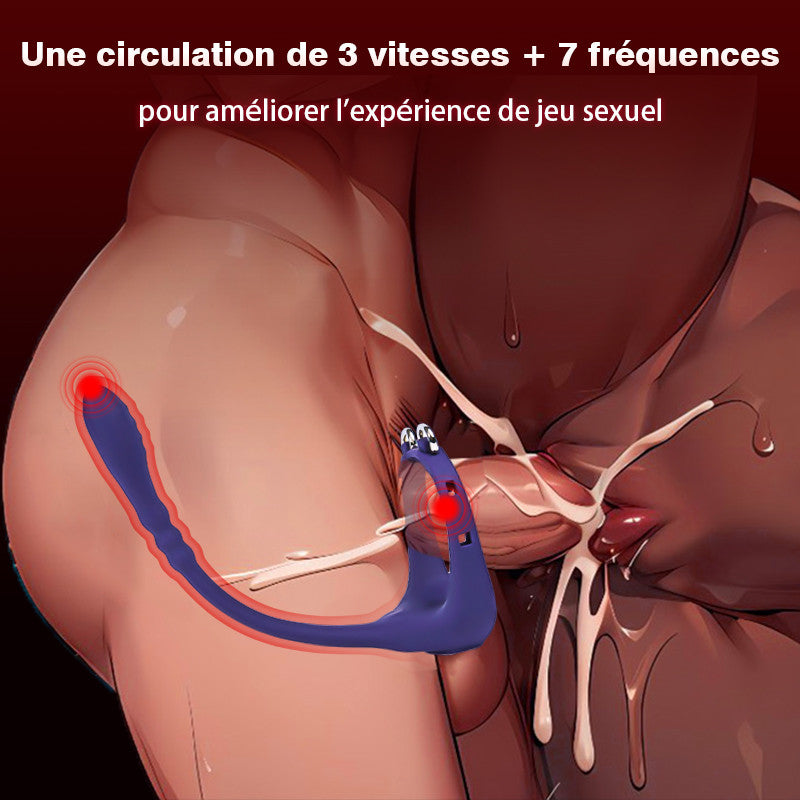 Seigneur des Anneaux 10 masseur anal vibrants avec cockring