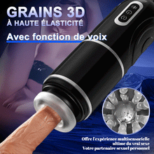 Charger l'image dans la galerie, Coupe de masturbation HERO avec ventouse, 7 fréquences, télescopique + rotative