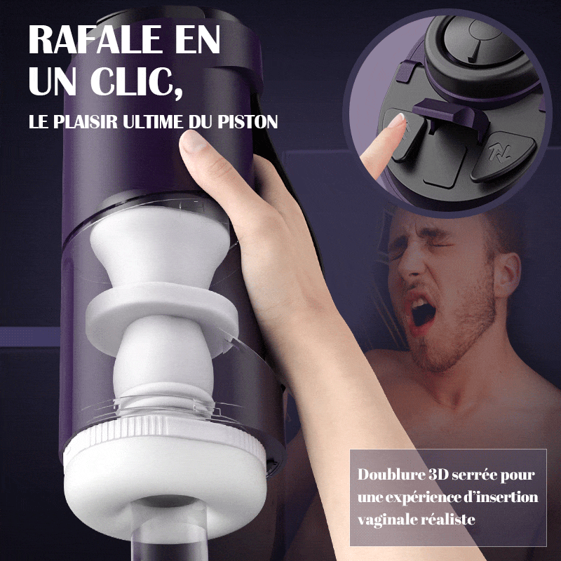 Masturbateur 7 Modes électrique Trois étapes de textures
