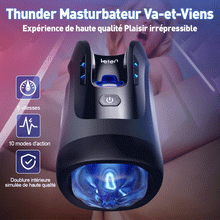 Charger l'image dans la galerie, Leten- Thunder masturbateur masculin automatique vibrant Blowjob Stroker