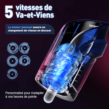 Charger l'image dans la galerie, Leten- Thunder masturbateur masculin automatique vibrant Blowjob Stroker