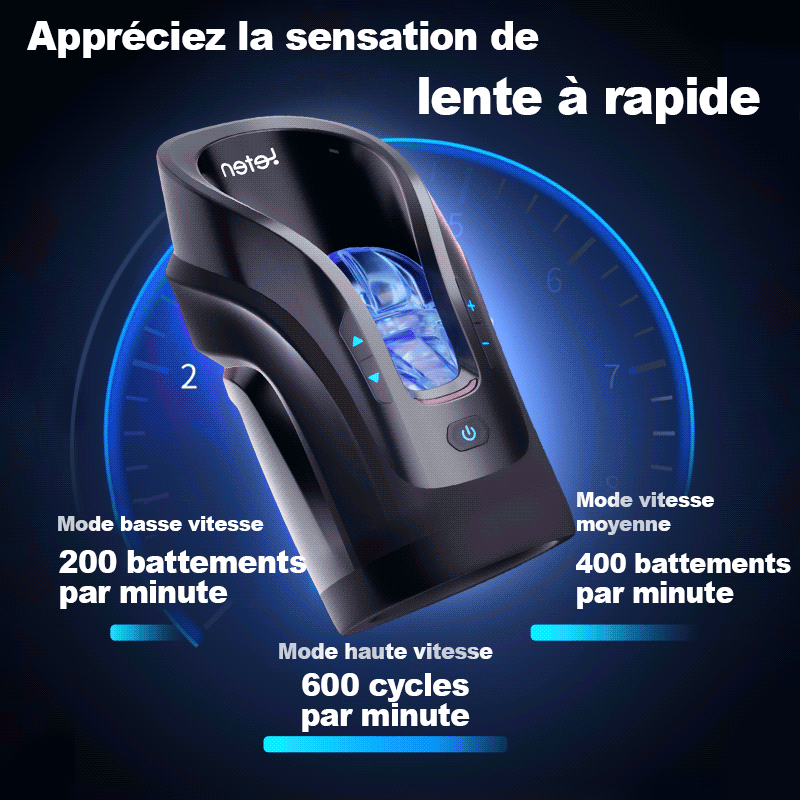 Leten- Thunder masturbateur masculin automatique vibrant Blowjob Stroker