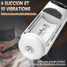 Charger l'image dans la galerie, 4 Poussée 4 Aspiration 10 Vibration Fonction chauffante Masturbateur cup
