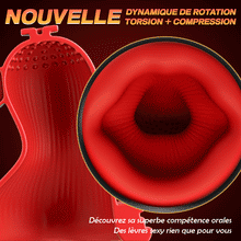 Charger l'image dans la galerie, Massage du gland 3 en 1 Master Trainer, 3 rotations, 5 succions, 10 vibrations, Ultra Simulation Dynamique