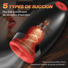 Charger l'image dans la galerie, Massage du gland 3 en 1 Master Trainer, 3 rotations, 5 succions, 10 vibrations, Ultra Simulation Dynamique