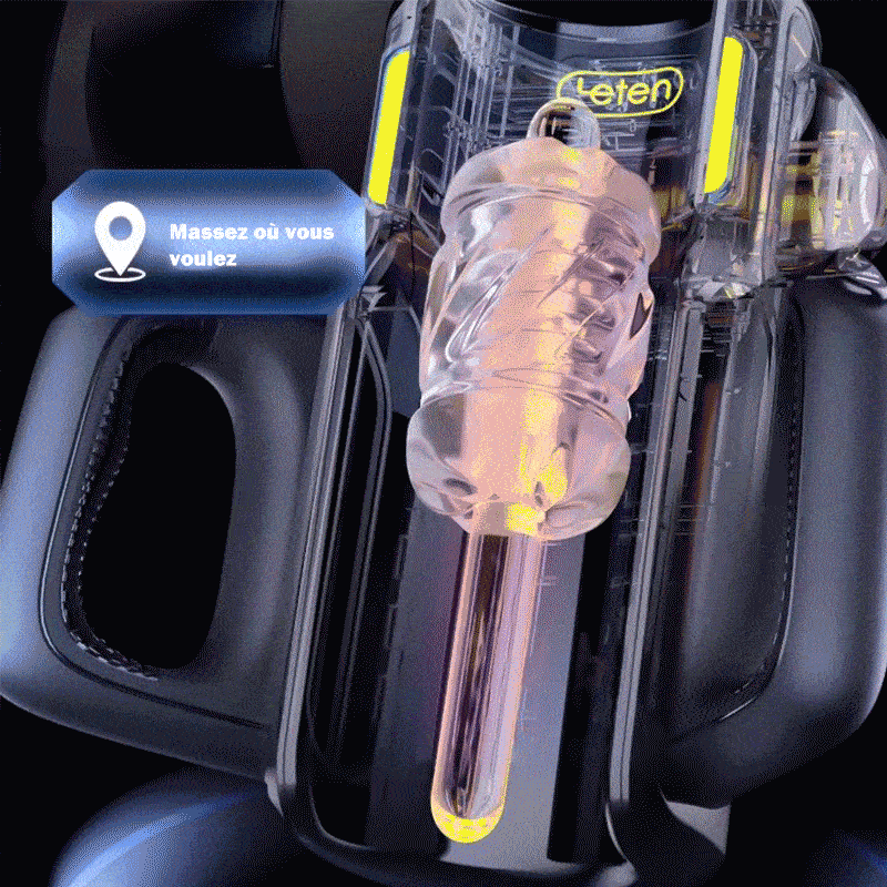 LETEN 10 Masturbateur à moteur à grande vitesse avec support pour téléphone