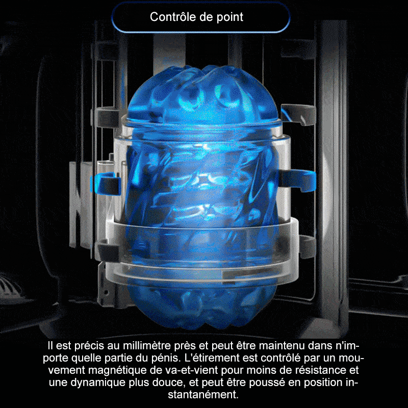 LETEN 10 Masturbateur à moteur à grande vitesse avec support pour téléphone