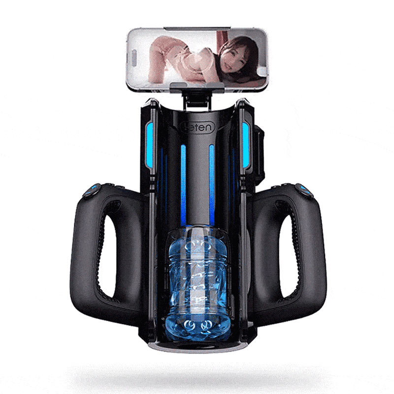 LETEN 10 Masturbateur à moteur à grande vitesse avec support pour téléphone