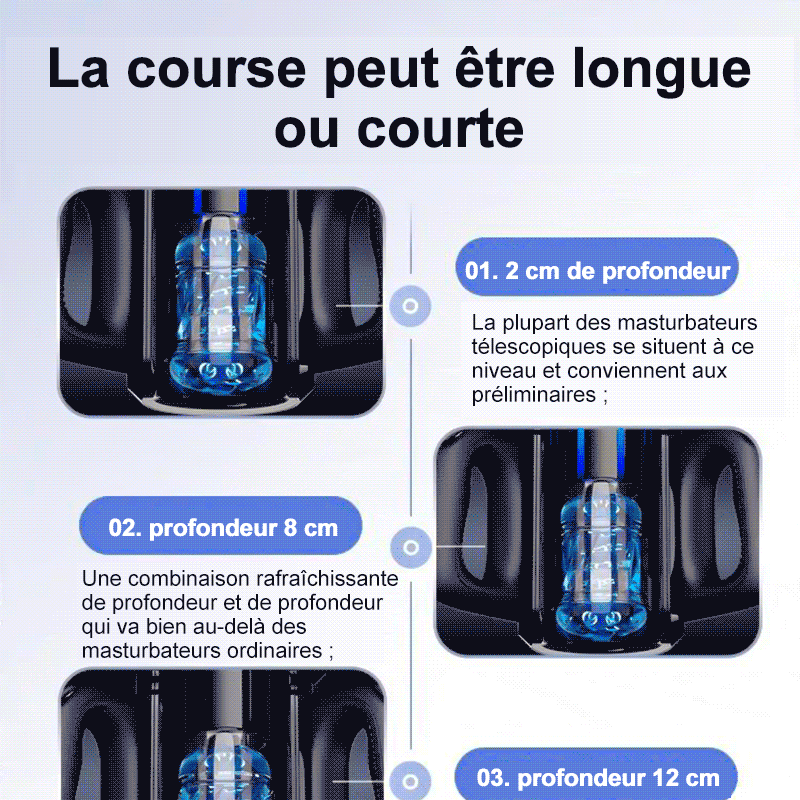 LETEN 10 Masturbateur à moteur à grande vitesse avec support pour téléphone