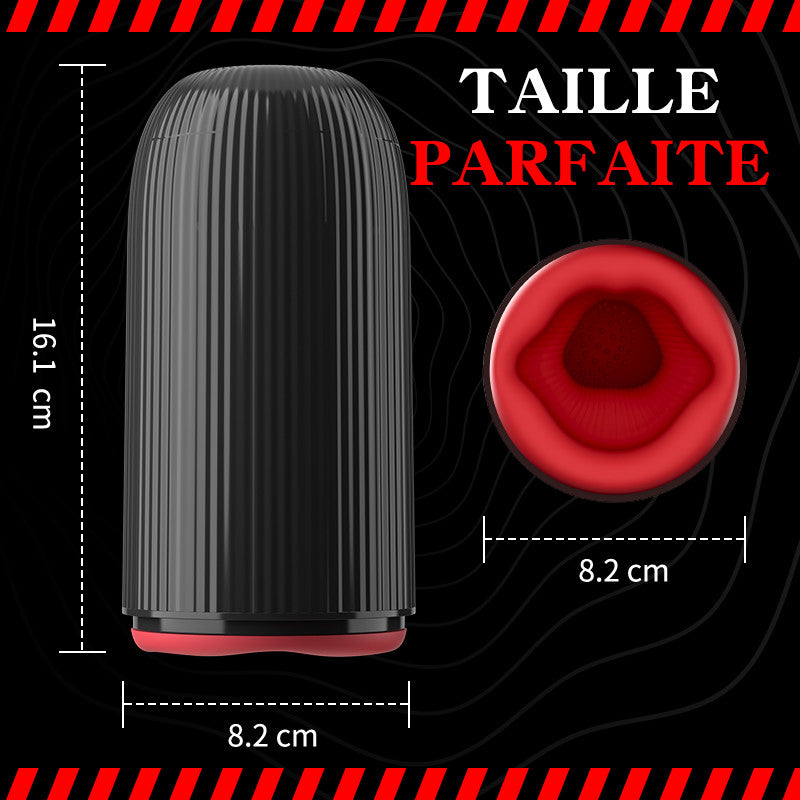 Massage du gland 3 en 1 Master Trainer, 3 rotations, 5 succions, 10 vibrations, Ultra Simulation Dynamique