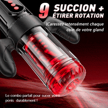 Charger l'image dans la galerie, Terminator - Sexe oral x vaginal ! 9 rotations télescopiques+9 succions Masturbateur masculi