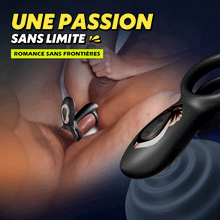 Charger l'image dans la galerie, Warren - Anneau pénien double anneau premium 10 rotations + 10 vibrations