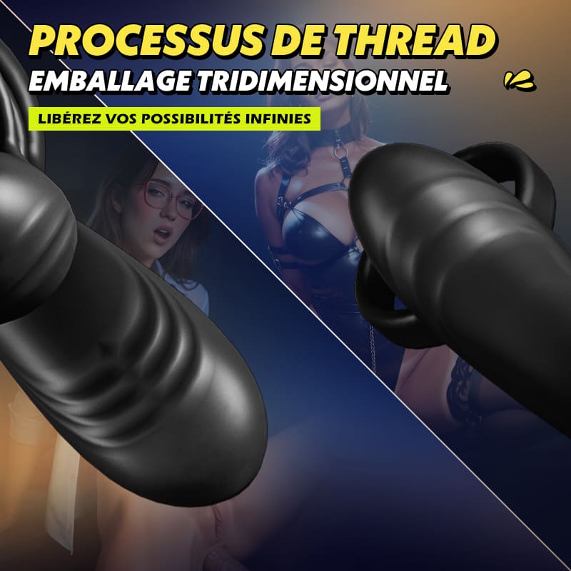 Warren - Anneau pénien double anneau premium 10 rotations + 10 vibrations