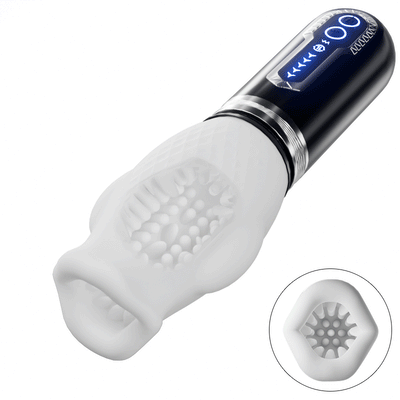 Tornado 3.0 - Masturbateur à double moteur sexe oral 7 vibrations 5 rétractions 5 rotatio