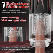 Charger l'image dans la galerie, Mars - Oral Dominator 7Vibrantion 7Rotation 7Va-et-Viens Masturbateur 4 en 1 Ă  double mote