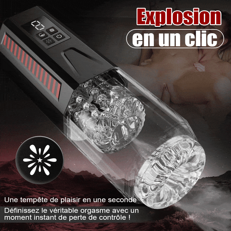 Mars - Oral Dominator 7Vibrantion 7Rotation 7Va-et-Viens Masturbateur 4 en 1 Ă  double mote