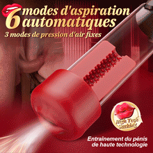 Charger l'image dans la galerie, Red Fury Armour – Pompe à pénis à 9 niveaux d'aspiration avec orifice rouge et tunnel texturé