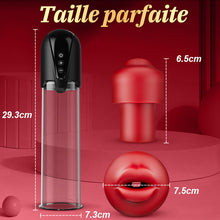 Charger l'image dans la galerie, Red Fury Armour – Pompe à pénis à 9 niveaux d'aspiration avec orifice rouge et tunnel texturé