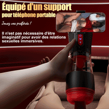 Charger l'image dans la galerie, Kiss Mark - Masturbateur masculin avec écouteurs, 9 vibrations, 9 succions, 9 rotations