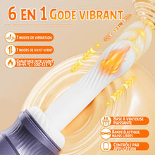 Charger l'image dans la galerie, Machine sexuelle à coups et chauffage contrôlée par application pour stimulation du point G ou anale avec sangles pour j