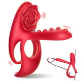 3 en1 Anneau ร  pรฉnis Jouet sexuel extrรชme pour couple Vibrateur pour pรฉnis avec 10 modes de vibration pour femme Stimulateur clitoridien Cockring Jouet sexuel pour homme Erection prolongรฉe Massage pรฉrinรฉal Anneaux ร  pรฉnis