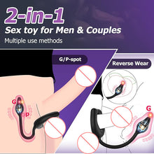 Charger l'image dans la galerie, Anneau pénien magnétique à 10 vibrations