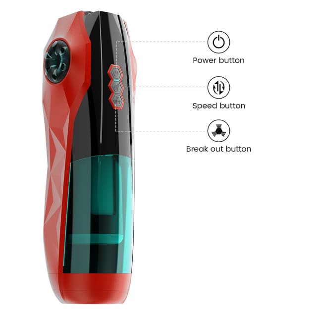 Red Racer - Masturbateur à 10 poussées rotatives