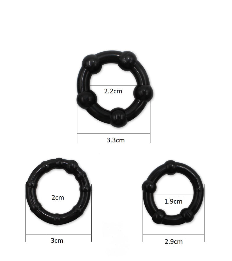 3 Anneaux cockring silicone